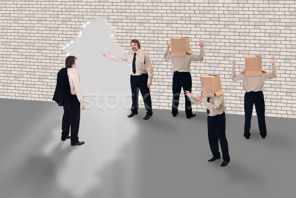 Business coaching - business school concept Stock photo © lightkeeper