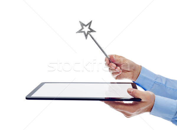 Digital age wizard concept Stock photo © lightkeeper