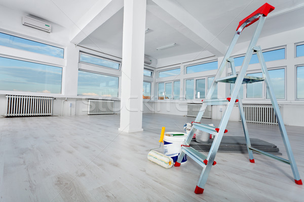 Newly renovated generic empty office space with lots of windows Stock photo © lightkeeper