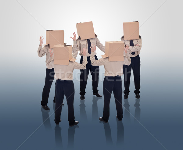 Brain storming businessmen Stock photo © lightkeeper