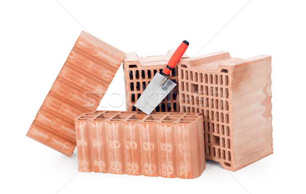 Bricks and trowel Stock photo © lightkeeper