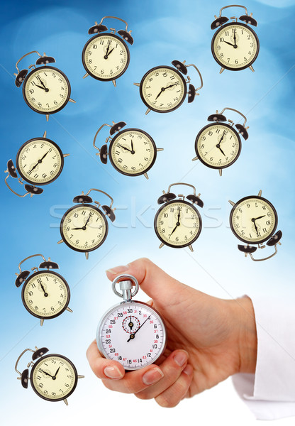Deadlines business klok horloge maatregel Stockfoto © lightkeeper