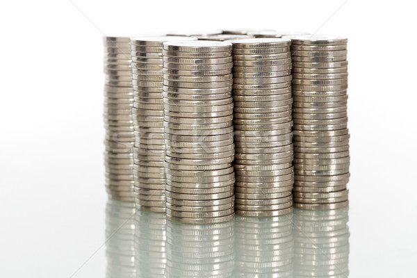 Financial power concept with coins Stock photo © lightkeeper