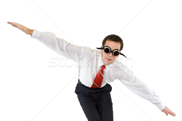 Businessman going down Stock photo © lightkeeper