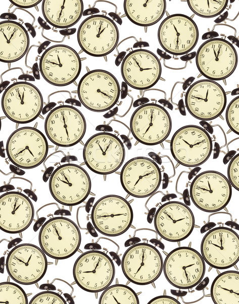 Ceas desteptator termene limita alarmă ceasuri alb Imagine de stoc © lightkeeper