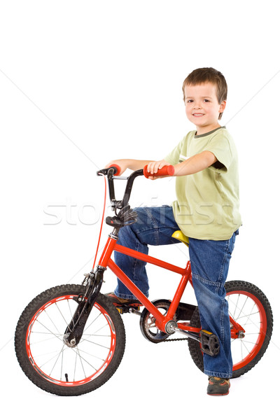 心愛的 自行車 紅色 自行車 玩具 商業照片 © lightkeeper