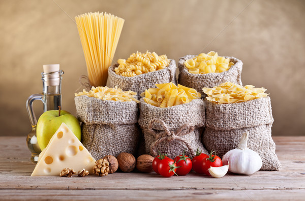 Still life with traditional food ingredients Stock photo © lightkeeper