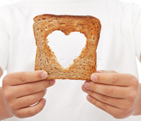 Comida amor criança mãos Foto stock © lightkeeper