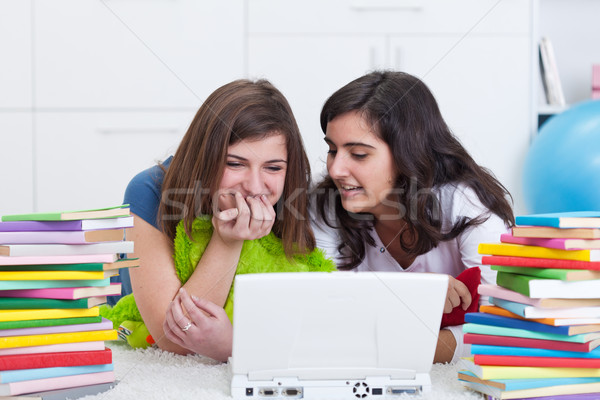 Teen girls having fun together Stock photo © lightkeeper