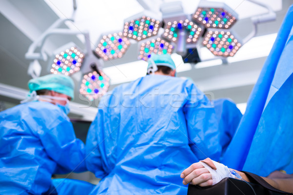 Erkek cerrahi odak izlemek hayati bebek Stok fotoğraf © lightpoet