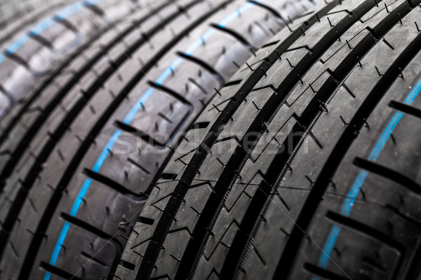 Stack of brand new high performance car tires  Stock photo © lightpoet