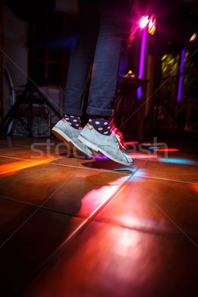Menschen Tanzfläche Hochzeit Bewegung verschwommen Bild Stock foto © lightpoet