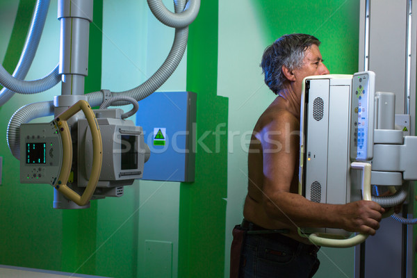 Foto stock: Altos · masculina · paciente · Xray · salud