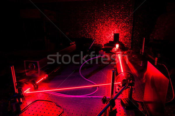 Lasers in a quantum optics lab  Stock photo © lightpoet
