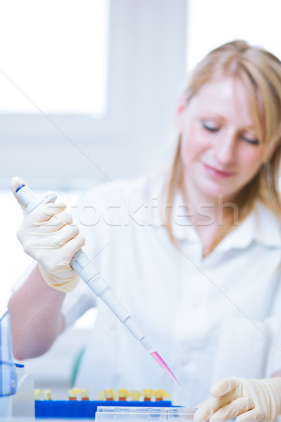 portrait of a female researcher doing research in a lab Stock photo © lightpoet