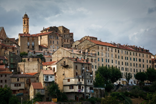 View of Corte, Corsica, France Stock photo © lightpoet