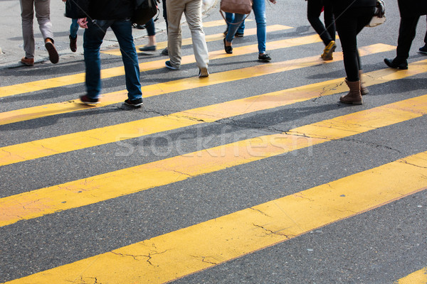 Urbana traffico strada urbana movimento offuscata folla Foto d'archivio © lightpoet