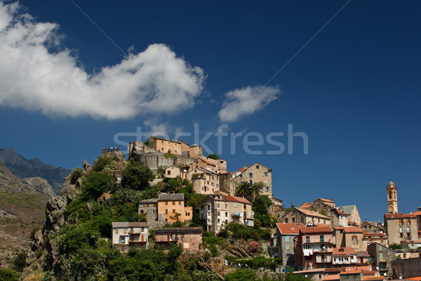 View of Corte, Corsica, France Stock photo © lightpoet