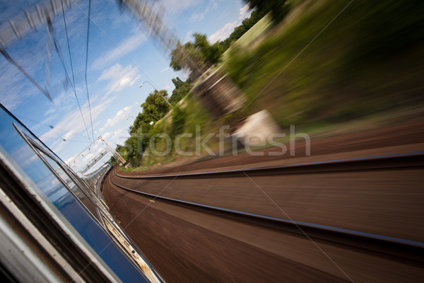 Zdjęcia stock: Szybko · ruchu · pociągu · ruchu · zamazany
