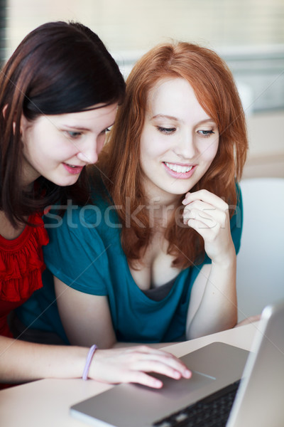 Stockfoto: Studenten · klasse · kleur · afbeelding · boek · school