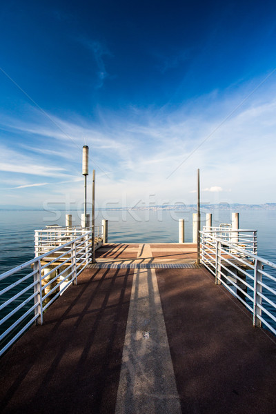 Stock photo: Jetty on a lovely lake
