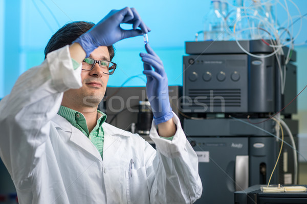 Portrait of a male researcher carrying out scientific research Stock photo © lightpoet