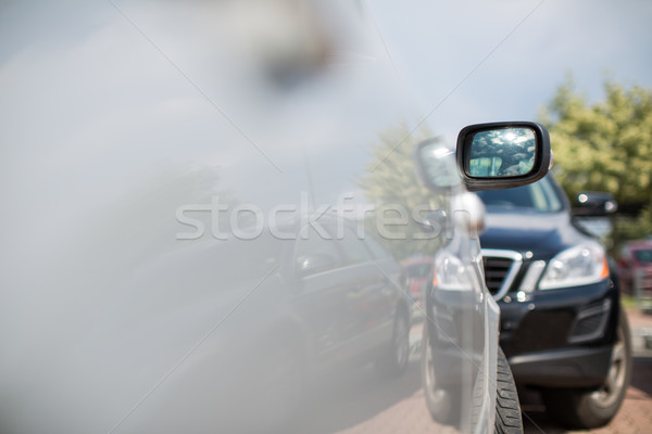 Cars in a parking(shallow DOF; color toned image) Stock photo © lightpoet