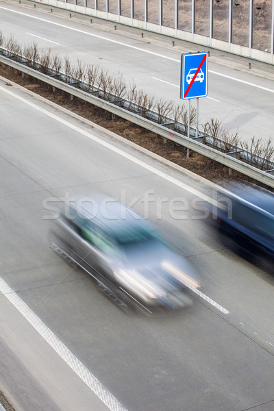 Highway traffic - motion blurred cars on a highway  Stock photo © lightpoet