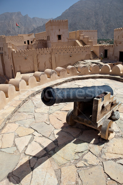 Old canon on the top of the Nakhl Fort Stock photo © lightpoet
