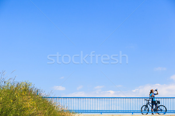 Background for poster or advertisment pertaining to cycling Stock photo © lightpoet