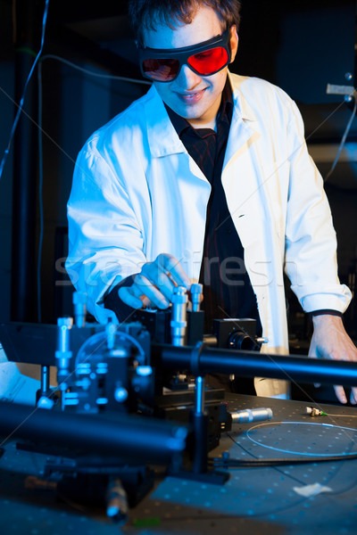 scientist doing research in a quantum optics  lab  Stock photo © lightpoet
