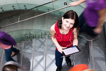 Joli jeunes étudiant campus [[stock_photo]] © lightpoet