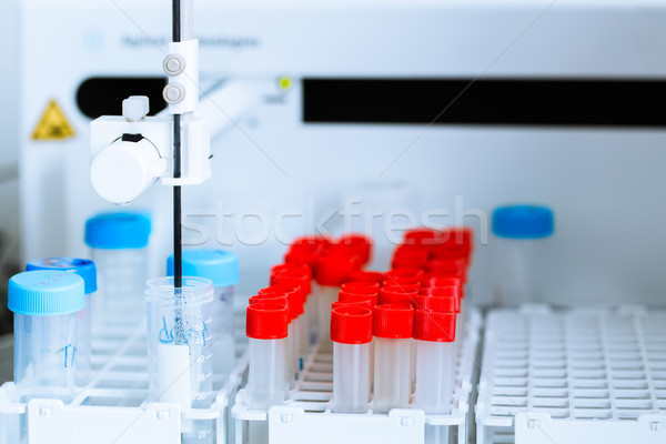 Kimya laboratuvar sığ renk tıbbi Stok fotoğraf © lightpoet