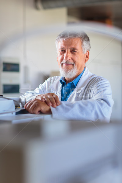 Senior chemistry professor/doctor  in an analytical chemistry lab Stock photo © lightpoet