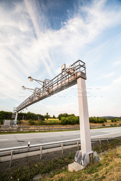 Toll gate on a highway  Stock photo © lightpoet