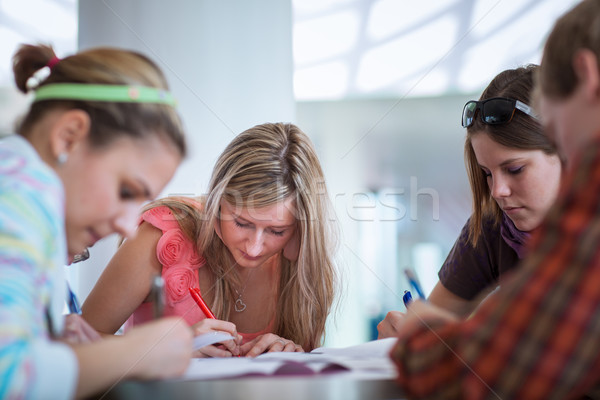 Stock photo: Group of college/university students