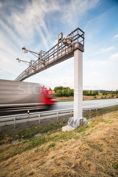 truck passing through a toll gate on a highway  Stock photo © lightpoet