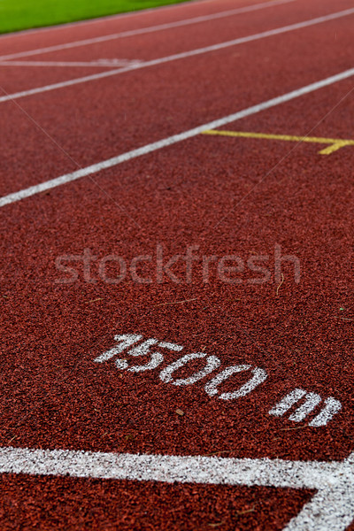 Sport grounds concept - Athletics Track Lane Numbers  Stock photo © lightpoet