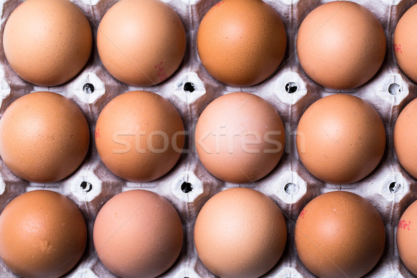 Eggs on white background Stock photo © lightpoet