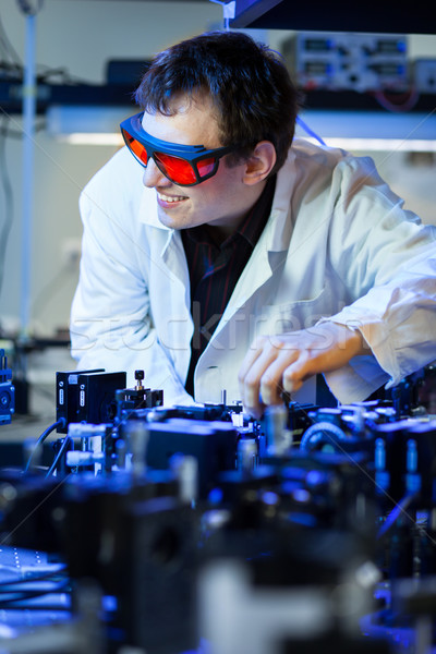 scientist doing research in a quantum optics  lab  Stock photo © lightpoet