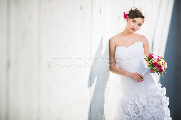 Magnifico sposa wedding giorno colore immagine Foto d'archivio © lightpoet