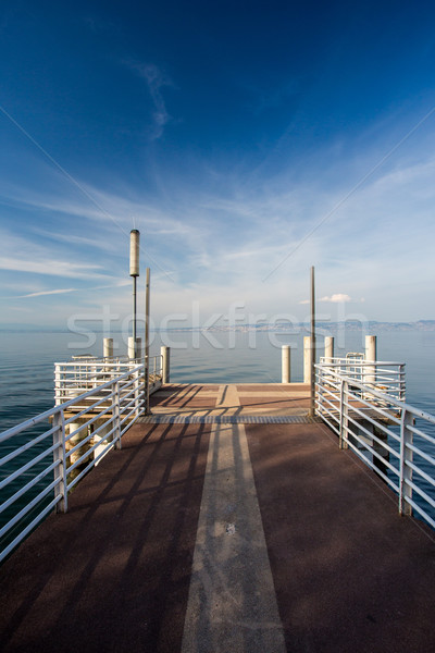 Jetty on a lovely lake Stock photo © lightpoet