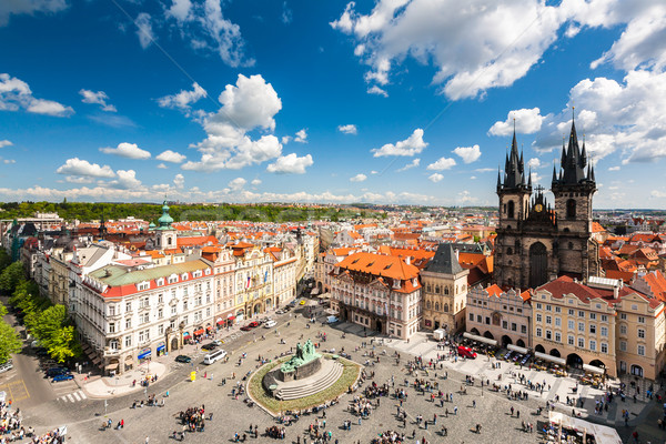 Old Town Square in Prague, Czech republic Stock photo © lightpoet