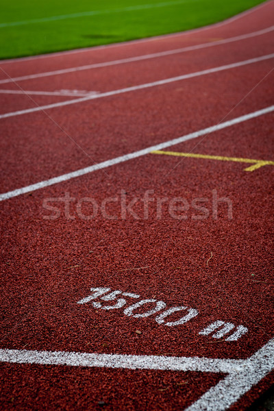 Sport grounds concept - Athletics Track Lane Numbers  Stock photo © lightpoet