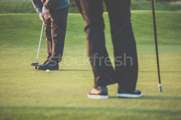 Сток-фото: гольф · зеленый · гольфист · дыра · короткий · изображение