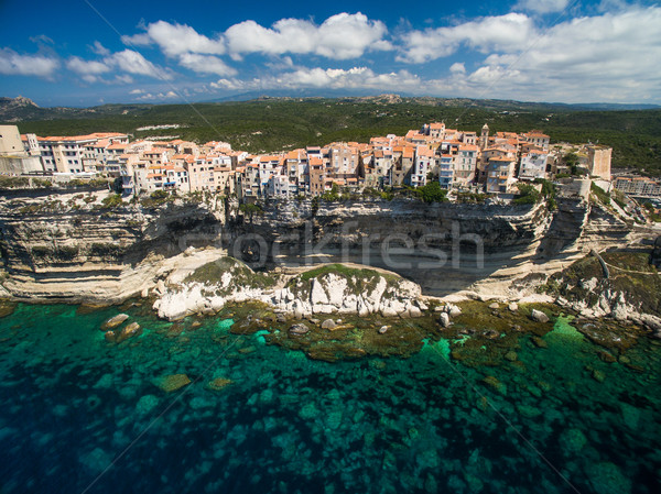Cidade velha calcário penhasco sul costa Foto stock © lightpoet