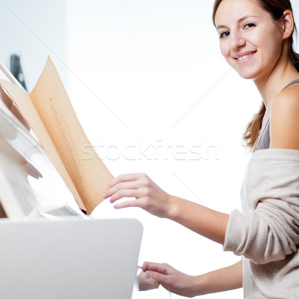 Stockfoto: Spelen · piano · ondiep · kleur · hand