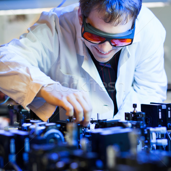 scientist doing research in a quantum optics  lab  Stock photo © lightpoet