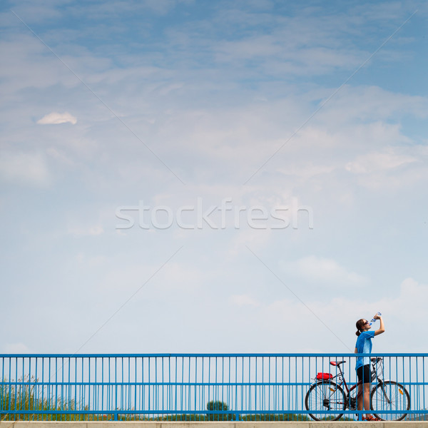 Background for poster or advertisment pertaining to cycling Stock photo © lightpoet