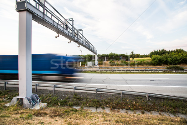 truck passing through a toll gate on a highway  Stock photo © lightpoet